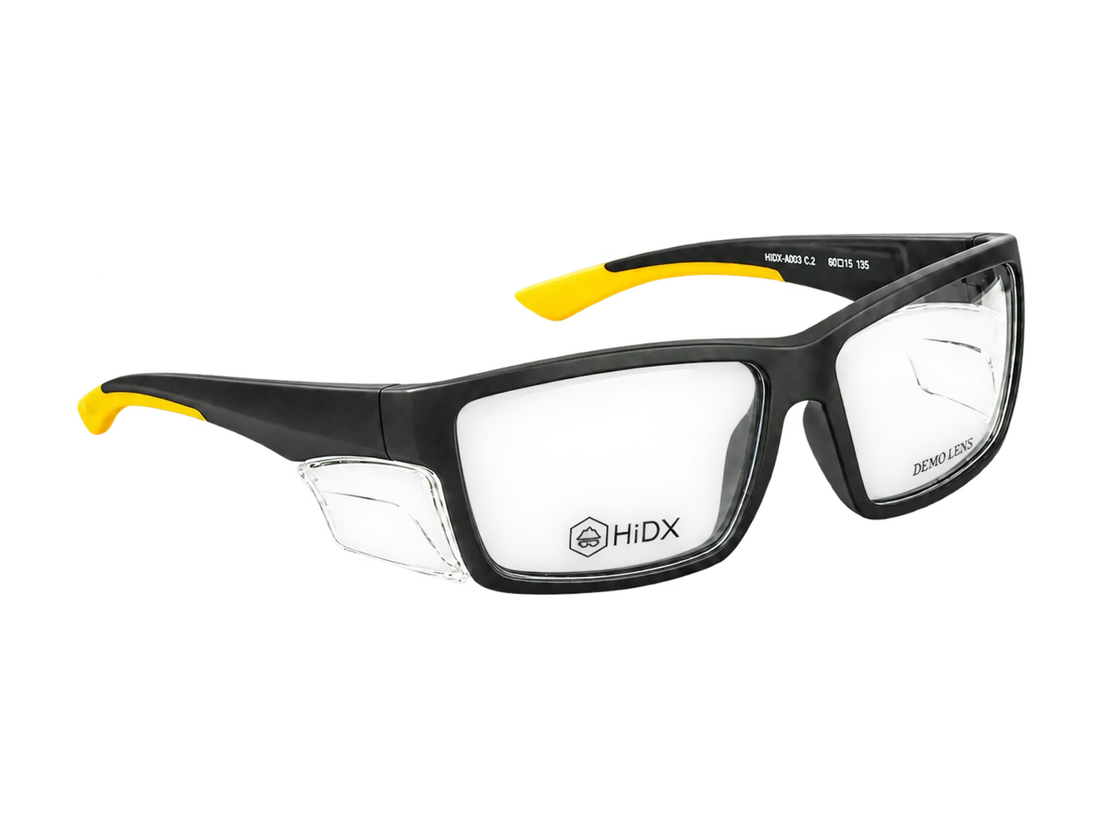 HiDX A003 Sport vision large, coloris Noir / jaune